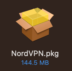 NordVPNアプリを解凍
