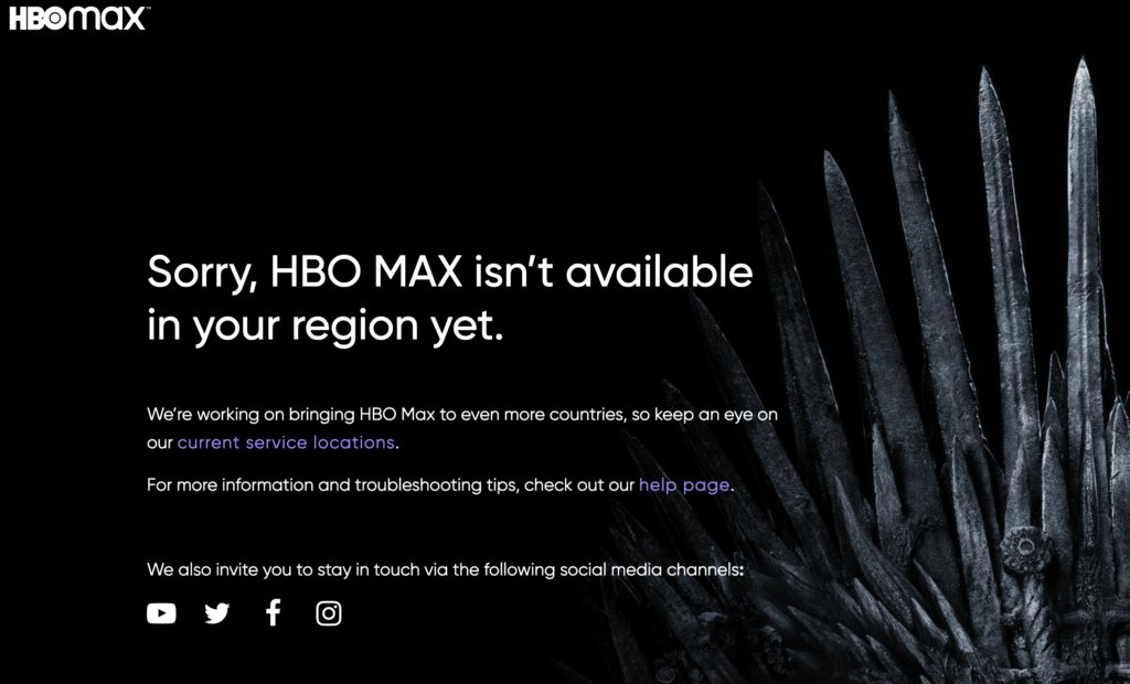 アメリカ版HBO Maxは視聴できない？